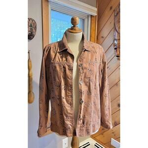 Vintage Tribal Printed Lightweight Jacket